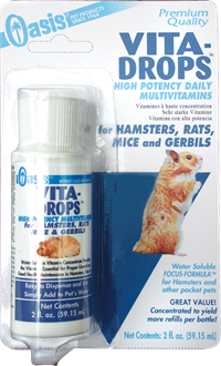 Oasis Vita Drops® Multivitamin for Hamsters Rats Mice and Gerbils (2 oz)