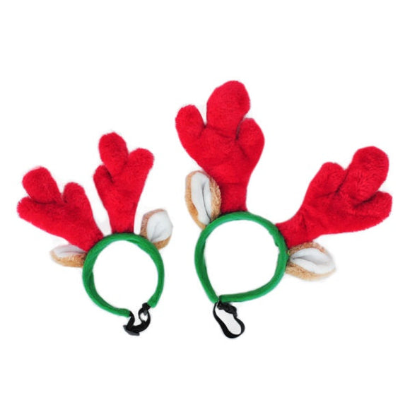 Zippy Paws Holiday Antlers Lg (Large)