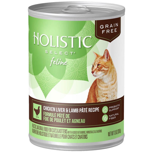 Holistic Select Natural Grain Free Chicken Liver & Lamb Pate Canned Cat Food