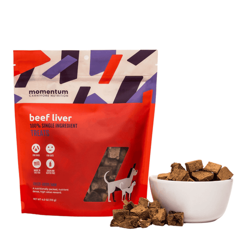 Momentum Carnivore Nutrition Freeze-Dried Beef Liver Dog Treats