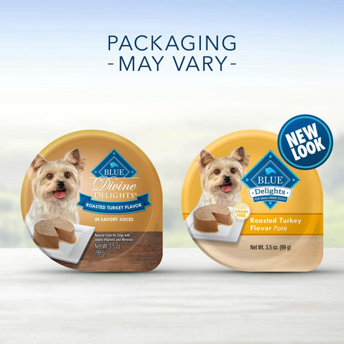 Blue Buffalo Blue Delights Small Breed Roasted Turkey Pate Dog Food Cup