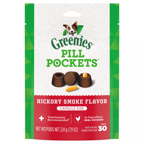 Greenies Pill Pockets Canine Hickory Smoke Flavor Dog Treats