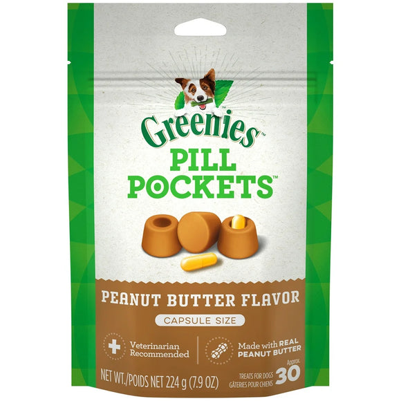 Greenies Pill Pockets Canine Peanut Butter Dog Treats