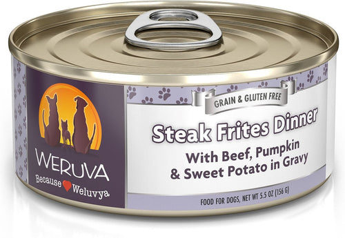 Weruva Steak Frites with Beef, Pumpkin & Sweet Potato in Gravy