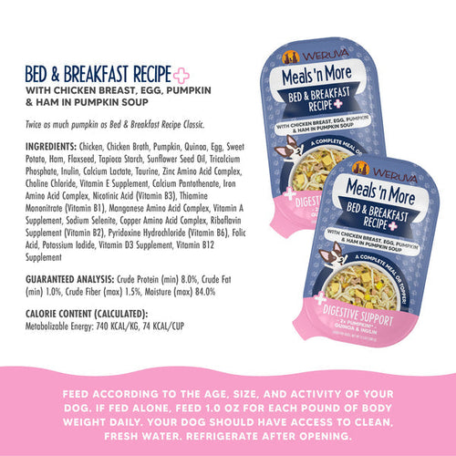 Weruva Meals 'n More Bed and Breakfast Recipe Plus Dog Food