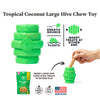 Project Hive Pet Company Hive Chew Dog Toy - Tropical Coconut Scent (Large, Green)