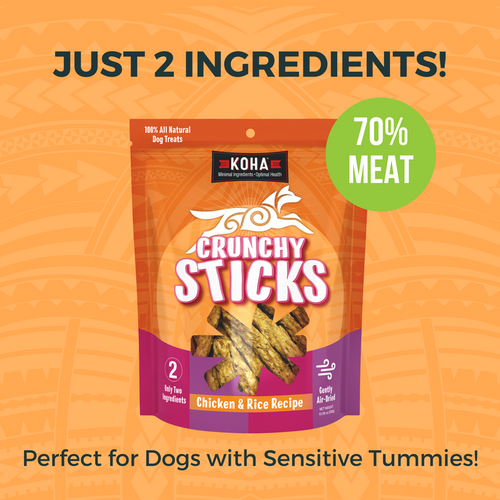 Koha Crunchy Sticks Chicken & Rice Recipe Dog Food