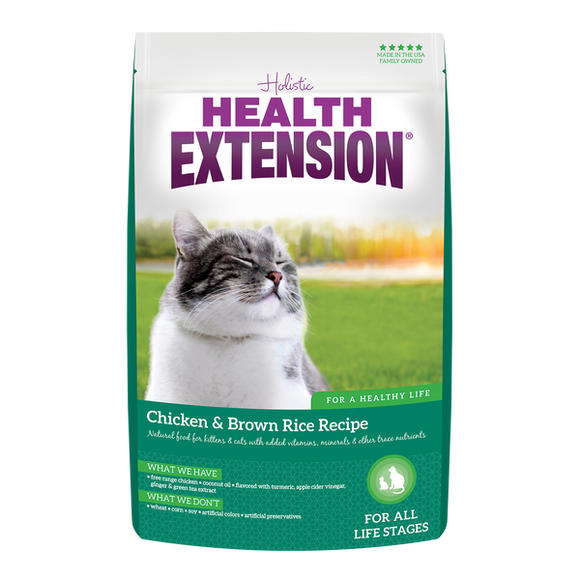 Health Extension Chicken & Brown Rice Recipe Dry Cat Food (4 lb)