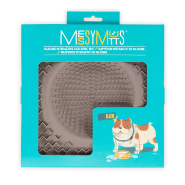 Messy Mutts Therapeutic Dog Lick Bowl Mat, Interactive Dog Feeder (10
