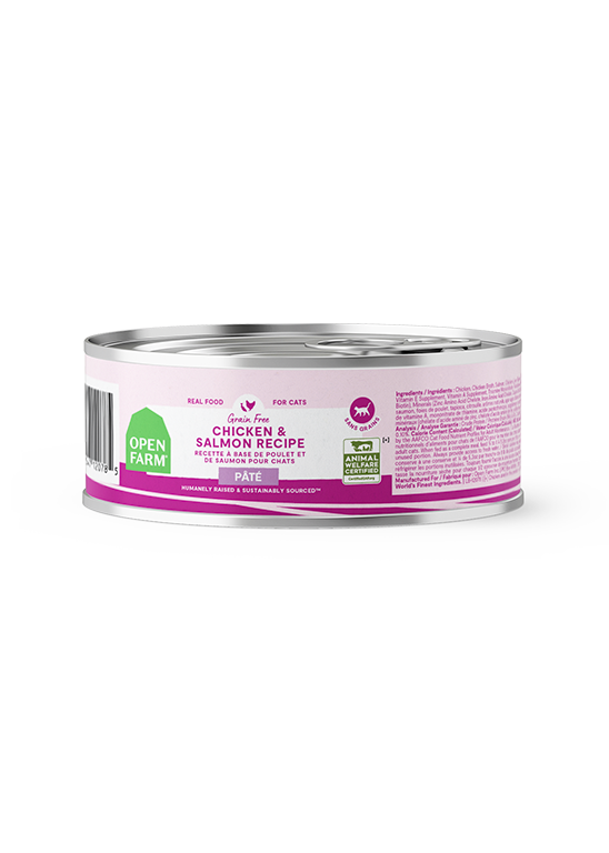 Open Farm Chicken & Salmon Pâté for Cats (2.8-oz can)