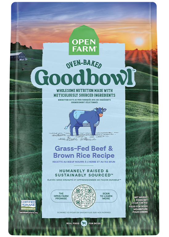Open Farm Goodbowl™ Grass-Fed Beef & Brown Rice Recipe for Dogs (22 Lb)