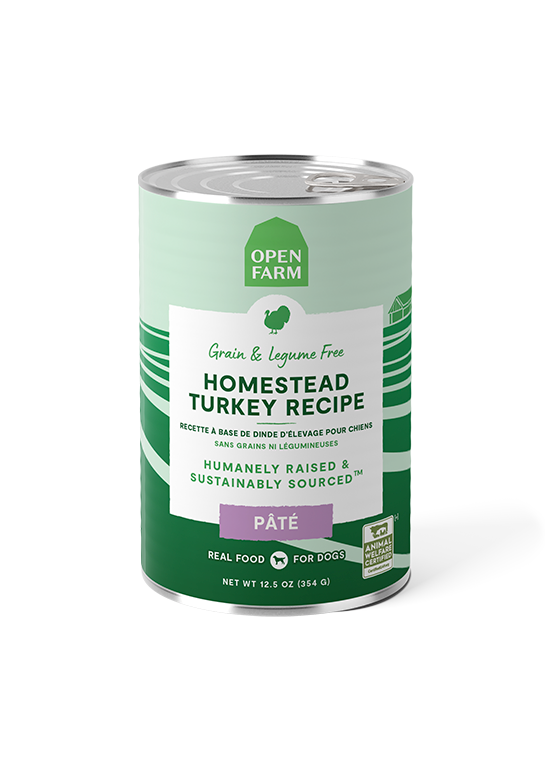 Open Farm Homestead Turkey Pâté for Dogs (12.5 oz can)