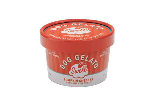 Swell Pumpkin Cheddar Frozen Gelato Dog Treat (4.5 oz)