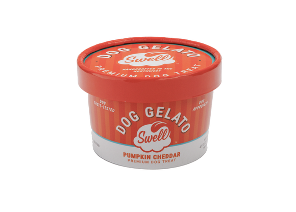 Swell Pumpkin Cheddar Frozen Gelato Dog Treat (4.5 oz)