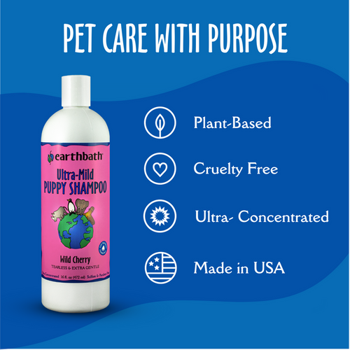Earthbath Wild Cherry Ultra-Mild Puppy Shampoo