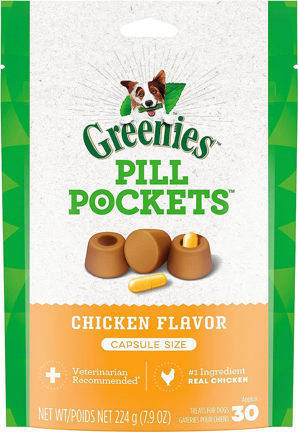 Greenies Pill Pockets Canine Chicken Flavor Dog Treats