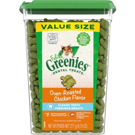 Greenies Feline Dental Oven Roasted Chicken Flavor Cat Treats