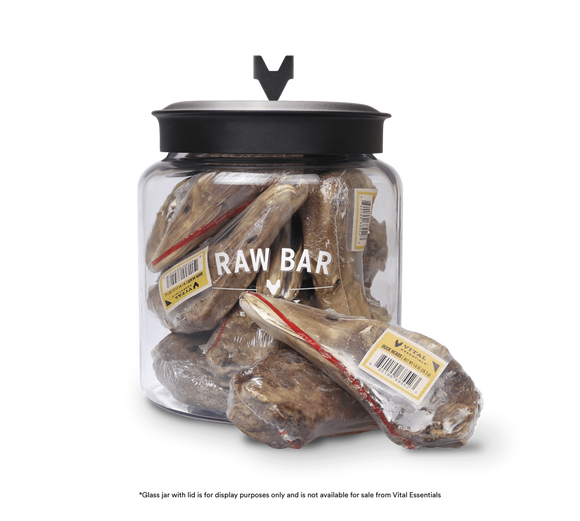 Vital Essentials Raw Bar Freeze Dried Raw Duck Heads Dog Snacks