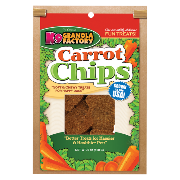 K9 Granola Factory Chip Collection Carrot Chips For Dogs