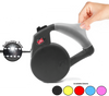 Wigzi Retractable Dog Leash - Gel Handle Black Small