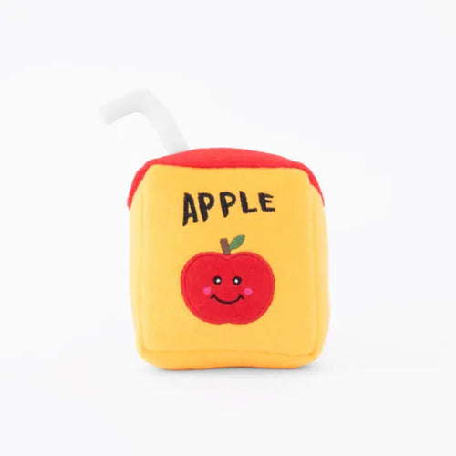 ZippyPaws Nomnomz Juice Box Plush Squeaker Dog Toy