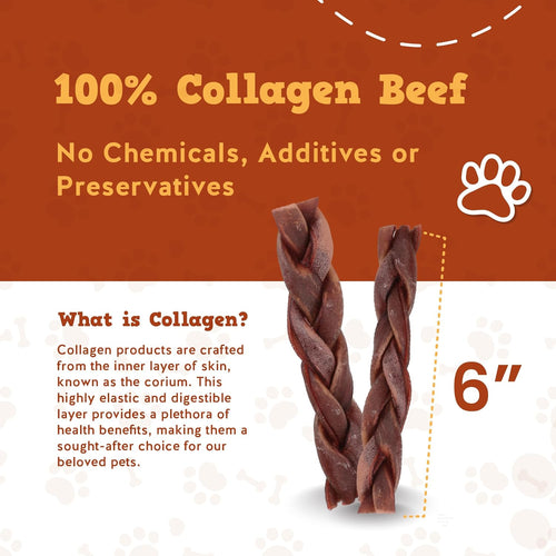 Jack&Pup Braided Collagen Sticks