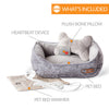 K&H Mother's Heartbeat Heated Puppy Pet Bed with Bone Pillow