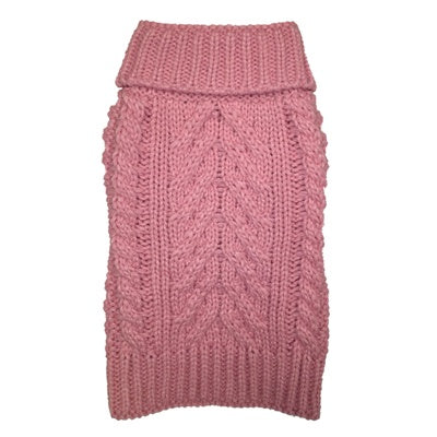 Fab Dog Pink Super Chunky Turtleneck