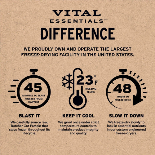 Vital Essentials Freeze-Dried Raw Protein Lamb & Whitefish Soft Nibs Meal or Mixer Dog Food