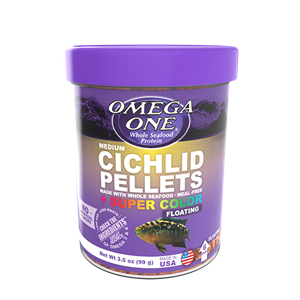 Omega One® Cichlid Pellets Medium Floating