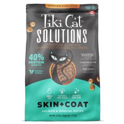 Tiki Cat® Solutions™ Skin + Coat Salmon & Herring Recipe Cat Food