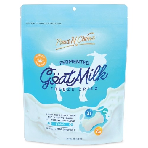 Pawever Chews Fermented Goat Milk Plain Probiotic Freeze-Dried Treats for Dogs