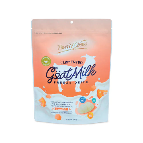Pawever Chews Fermented Goat Milk Pumpkin Probiotic Freeze-Dried Treats for Dogs