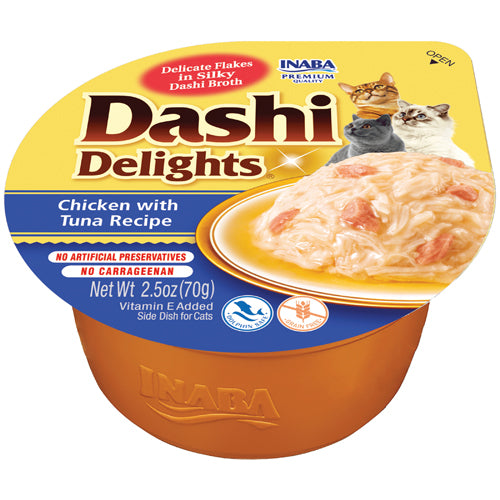 Inaba Dashi Delights Chicken with Tuna Recipe Cat Treats