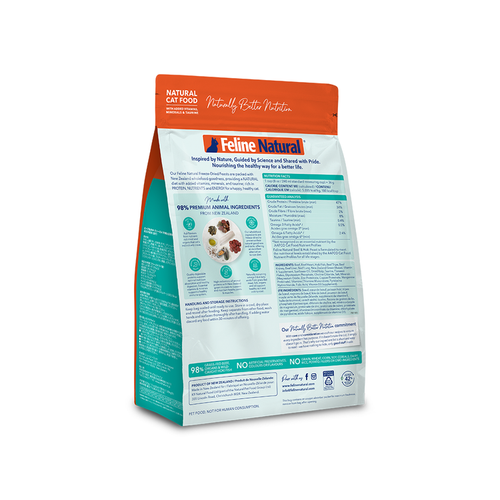 Feline Naturals Beef & Hoki Feast Freeze-Dried Cat Food