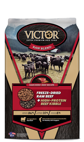 Victor Raw Blend Ranchers' Beef Recipe Freeze-Dried Dog Food