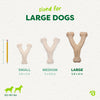 Benebone Green Wishbone Plant-Based Dog Toy for Moderate Chewers