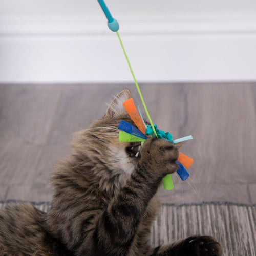 SmartyKat Leapin' Laser 2-in-1 Electronic Laser Pointer & Wand Cat Toy