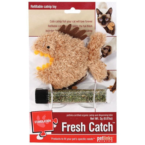 FRESH CATCH REFILLABLE CATNIP TOY