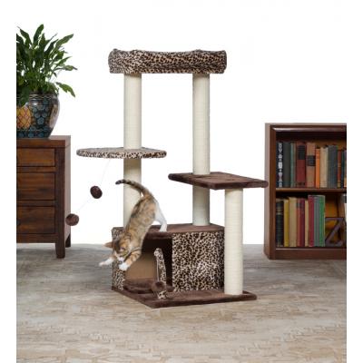 PREVUE PET KITTY POWER PAWS LEOPARD LOUNGE