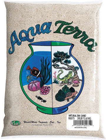 Nature's Ocean Aqua Terra Aquarium Sand Color-Coated Sand & Gravel (5 lb, Natural Tan)
