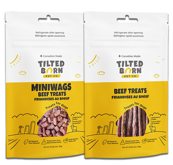 Tilted Barn Canadian Beef  Miniwags Dog Treats