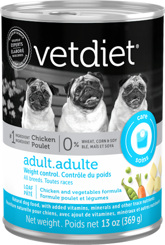 Vetdiet® Adult Weight Control Chicken & Vegetables Formula Dog Food