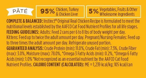 Nature's Variety Instinct Grain-Free Chicken Formula Canned Cat Food