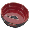 Cat Dish, Red Stoneware, 5-In.