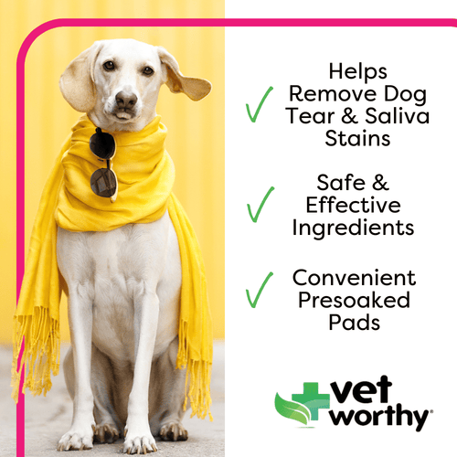 Vet Worthy Tear Stain Pads for Dogs