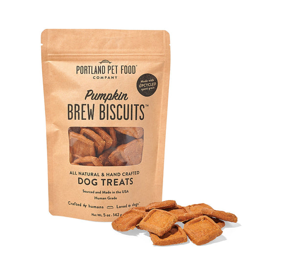 Portland Pet Food Company Brew Biscuits with Pumpkin Dog Treats (5 oz)