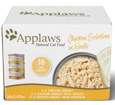 Applaws Natural Wet Cat Food Chicken Selection Multipack in Broth