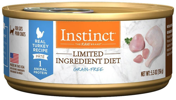 Nature's Variety Instinct Grain Free LID Turkey Canned Cat Food