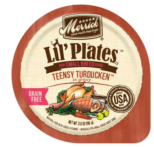 Merrick Lil' Plates Adult Small Breed Grain Free Teensy Turducken Canned Dog Food